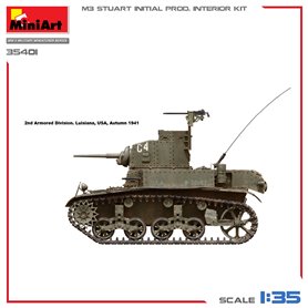 Mini Art 1:35 M3 Stuart - INITIAL PRODUCTION - INTERIOR KIT