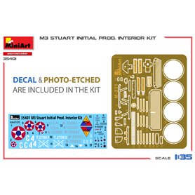 Mini Art 1:35 M3 Stuart - INITIAL PRODUCTION - INTERIOR KIT