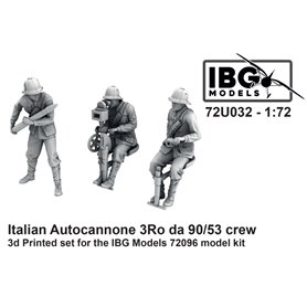 IBG 72U032 Italian Autocannone 3Ro da 90/53 Crew 3D Printed Set for IBG 72096 Kit