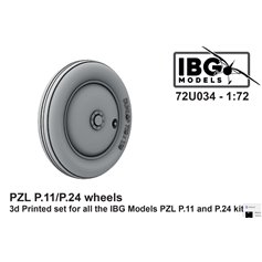 IBG 1:72 Wheels 3D prints for PZL P.11/P.24 - IBG 