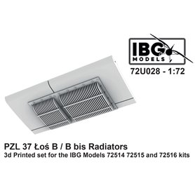 IBG 72U028 PZL 37 Łoś B / B bis Radiators 3D Printed Set for IBG 72514, 15, 16 Kits