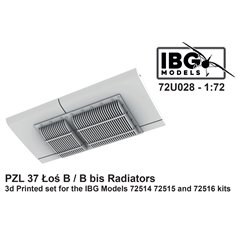 IBG 1:72 Radiators 3D prints for PZL 37B Łoś - IBG 