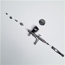 Aerograf AB-180K 0,2+0,3+0,5 mm + wąż 1,8m + szybkozłączka + filtr