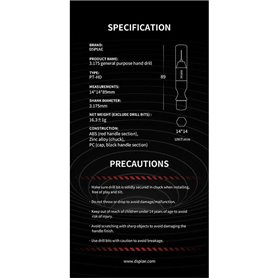 DSPIAE PT-HD 3,175 mm General Purpose Hand Drill