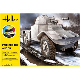 Heller 1:35 Panhard 178 AMD 35 - STARTER KIT - z farbami