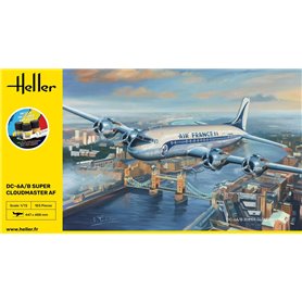 Heller 1:72 DC6 Super Cloudmaster AF - STARTER KIT - w/paints 