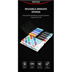 DSPIAE DS3-S01 Gąbki ścierne REUSABLE ABRASIVE SPONGE SET