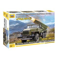 Zvezda 1:72 BM-21 Grad - RUSSIAN MOUNTED MULTIPLE ROCKET LAUNCHER