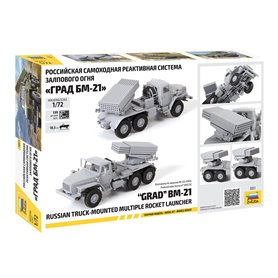 Zvezda 1:72 BM-21 Grad - RUSSIAN MOUNTED MULTIPLE ROCKET LAUNCHER
