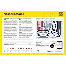 Heller 1:24 Citroen DS3 WRC - STARTER KIT - z farbami