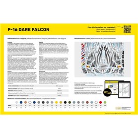 Heller 35411 Starter Kit - F-16 Dark Falcon