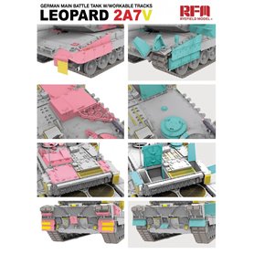 RFM 1:35 Leopard 2A7V - GERMAN MAIN BATTLE TANK W/WORKABLE TRACKS