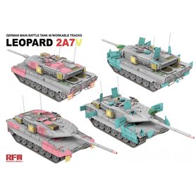 RFM 1:35 Leopard 2A7V - GERMAN MAIN BATTLE TANK W/WORKABLE TRACKS