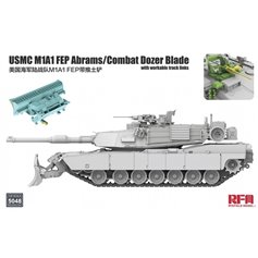 RFM 1:35 USMC M1A1 FEP Abrams/Combat Dozer Blade - W/WORKABLE TRACK LINKS