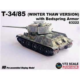 Dragon Armor 63222 T-34/85 w/Bedspring Armor (Winter Thaw Version)