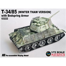 Dragon Armor 63222 T-34/85 w/Bedspring Armor (Winter Thaw Version)