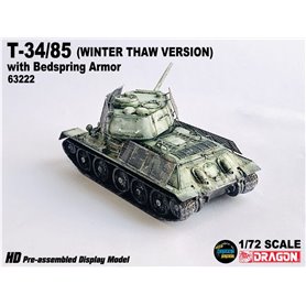 Dragon Armor 63222 T-34/85 w/Bedspring Armor (Winter Thaw Version)