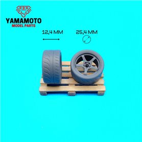 Yamamoto YMPRIM21 Advan Racing GT 4 18" + Tyres