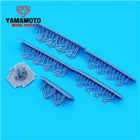 Yamamoto YMPTUN116 Racing Seatbelts 4 Points Set 1 - Black & Red