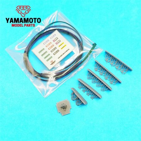 Yamamoto YMPTUN117 Racing Seatbelts 4 Points Set 2 - Blue & Green