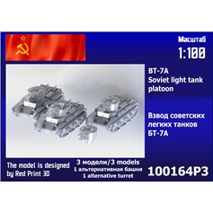 Zebrano 1:100 Resin model kits BT-7A - 3pcs. 