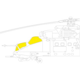 Eduard 1:48 Maski TFACE do Mil Mi-24D dla Eduard / Zvezda