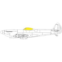 Eduard 1:48 Maski TFACE do Supermarine Spitfire Mk.XVI dla Eduard