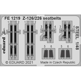 Eduard 1:48 Z-126/226 seatbelts STEEL dla Eduard