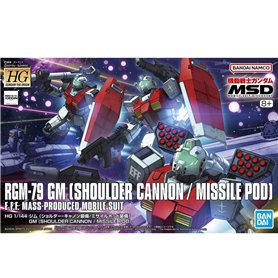 Bandai 65714 HG 1/144 RGM-79 GM [SHOULDER CANNON / MISSILE POD] GUN65714