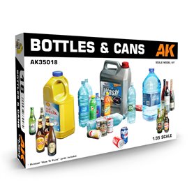 AK Interactive 35018 Bottles & Cans