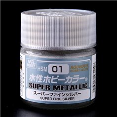 Mr.Aqueous HSM-01 AQUEOUS SUPER METAL Super Fine Silver - 10ml