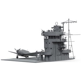 Border Model BSF-001 Akagi Bridge w/ Flight Deck and Nakajima B5N2 Type 97