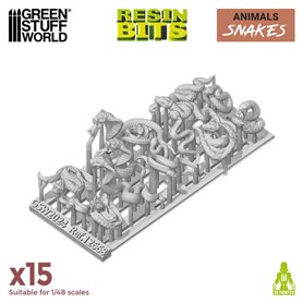 Green Stuff World 3D PRINTED SET - SNAKES