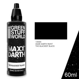 Green Stuff World Farba MAXX DARTH – głęboko czarna farba akrylowa 60ml