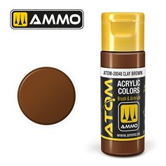 Ammo of MIG ATOM COLOR Clay Brown - 20ml