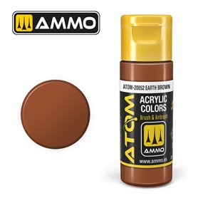 Ammo of MIG ATOM COLOR Earth Brown - 20ml