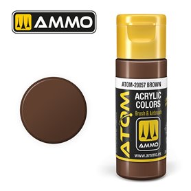 Ammo of MIG ATOM COLOR Brown - 20ml