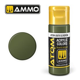 Ammo of MIG ATOM COLOR Olivgrun - 20ml
