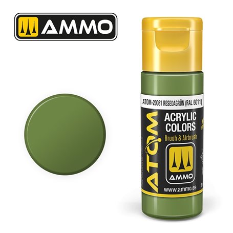 Ammo ATOM COLOR Resedagrun RAL 6011 