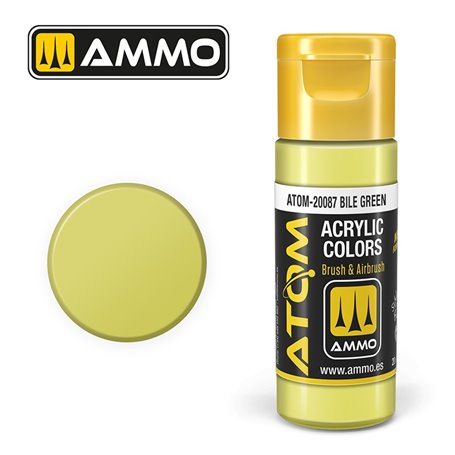 Ammo of MIG ATOM COLOR Bile Green - 20ml