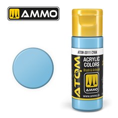 Ammo of MIG ATOM COLOR Cyan - 20ml