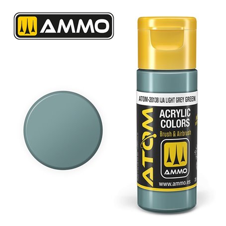 Ammo of MIG ATOM COLOR IJA Light Grey Green - 20ml
