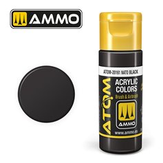 Ammo of MIG ATOM COLOR Nato Black - 20ml