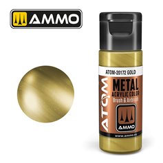 Ammo of MIG ATOM METALLIC Gold - 20ml