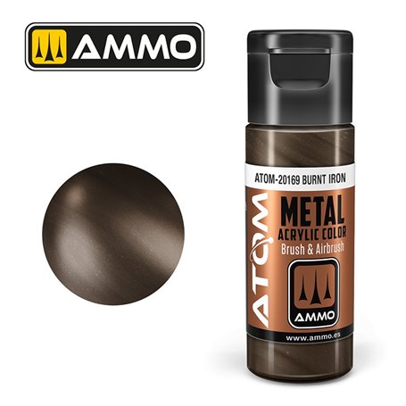 Ammo of MIG ATOM METALLIC Burnt Iron - 20ml