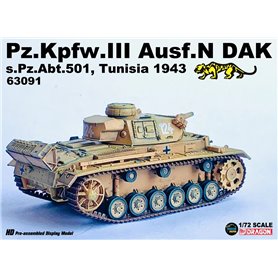 Dragon Armor 63091 Pz.Kpfw. III Ausf. N DAK Tunisia 1943