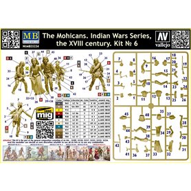 MB 35234 The Mohicans, Indian Wars Series the XVIII Century Kit No. 6