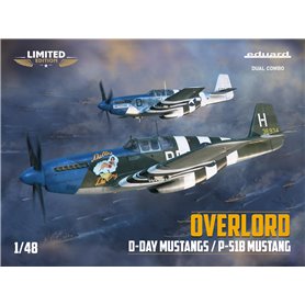 Eduard 1:48 OVERLORD: D-DAY MUSTANGS P-51B - DUAL COMBO - LIMITED edition