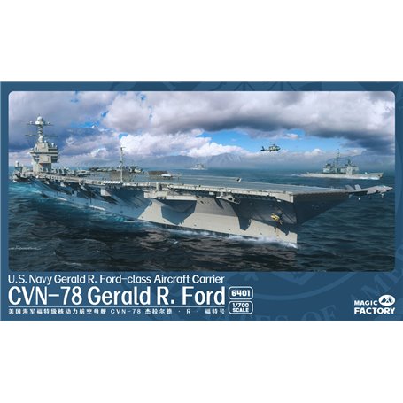 Magic Factory 6401 1/700 U.S. Navy Gerald R. Ford-Class Aircraft Carrier CVN-78 Gerald R. Ford