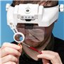 Lightcraft LC1769USB Professional LED  Headband Magnifier With Bi-Plate Magnification & Loupe
